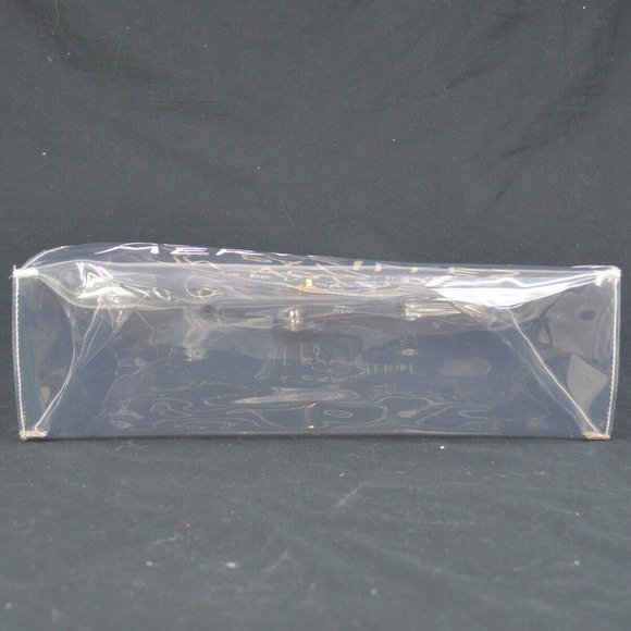 Authenticity Guarantee HERMES Vinyl Kelly Beach Hand Bag SOUVENIR DE L'EXPOSITI - Picture 3 of 10